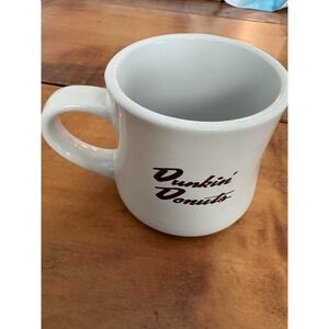 Retro Dunkin Donuts Vintage Mug w/Dunkie Mascot ~ Heavy Restaurant Mug